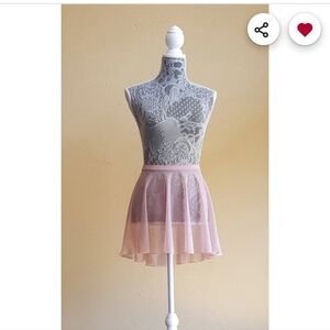 Balck Mesh Pull On Ballet Skirt